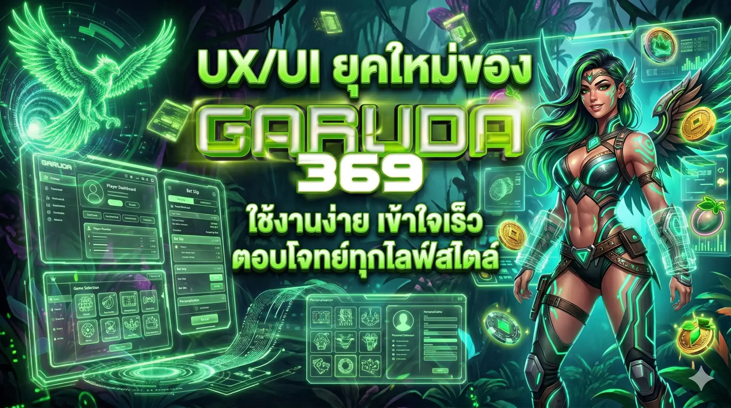 UX/UI ยุคใหม่ของ garuda369 ใช้งานง่าย เข้าใจเร็ว ตอบโจทย์ทุกไลฟ์สไตล์
